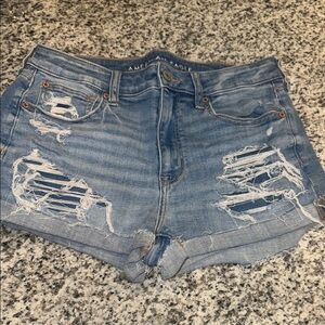 High rise shortie American Eagle Distressed Denim Shorts
